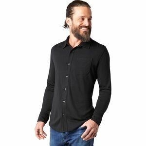Smartwool Men’s Merino Button-Up—Black—Size M—Winter & Holiday Essential